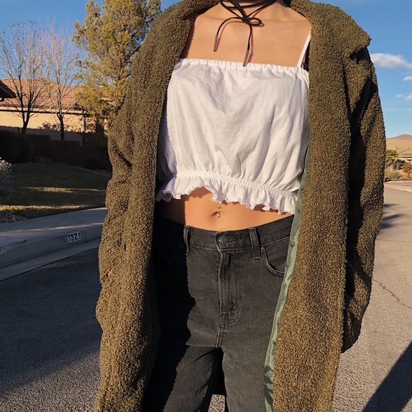 LAST ONE + HOST PICK🎉 Olive Green Teddy Coat - Picture 2 of 8